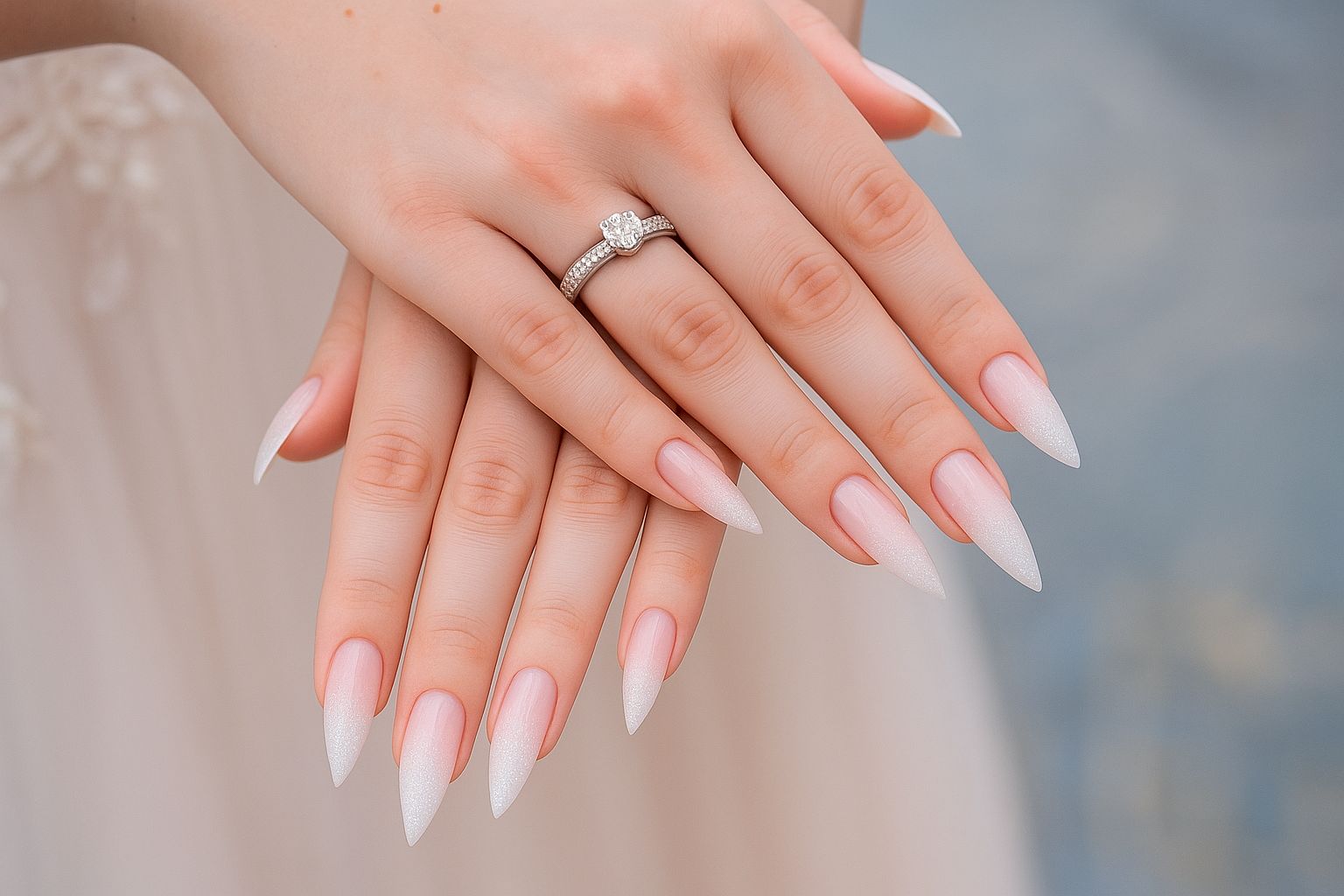 White Nails Background